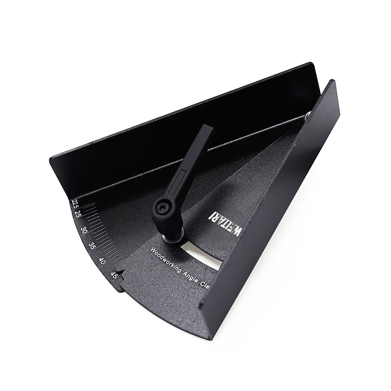 WEITARI Corner Clamps for Woodworking, Adjustable Right Angle Clamps, Aluminum Alloy Corner Clamping Fixtures Swing Fixer with 2 inch C-Clamp Set for Carpenter Welding Cabinets (22.5-45Degree)