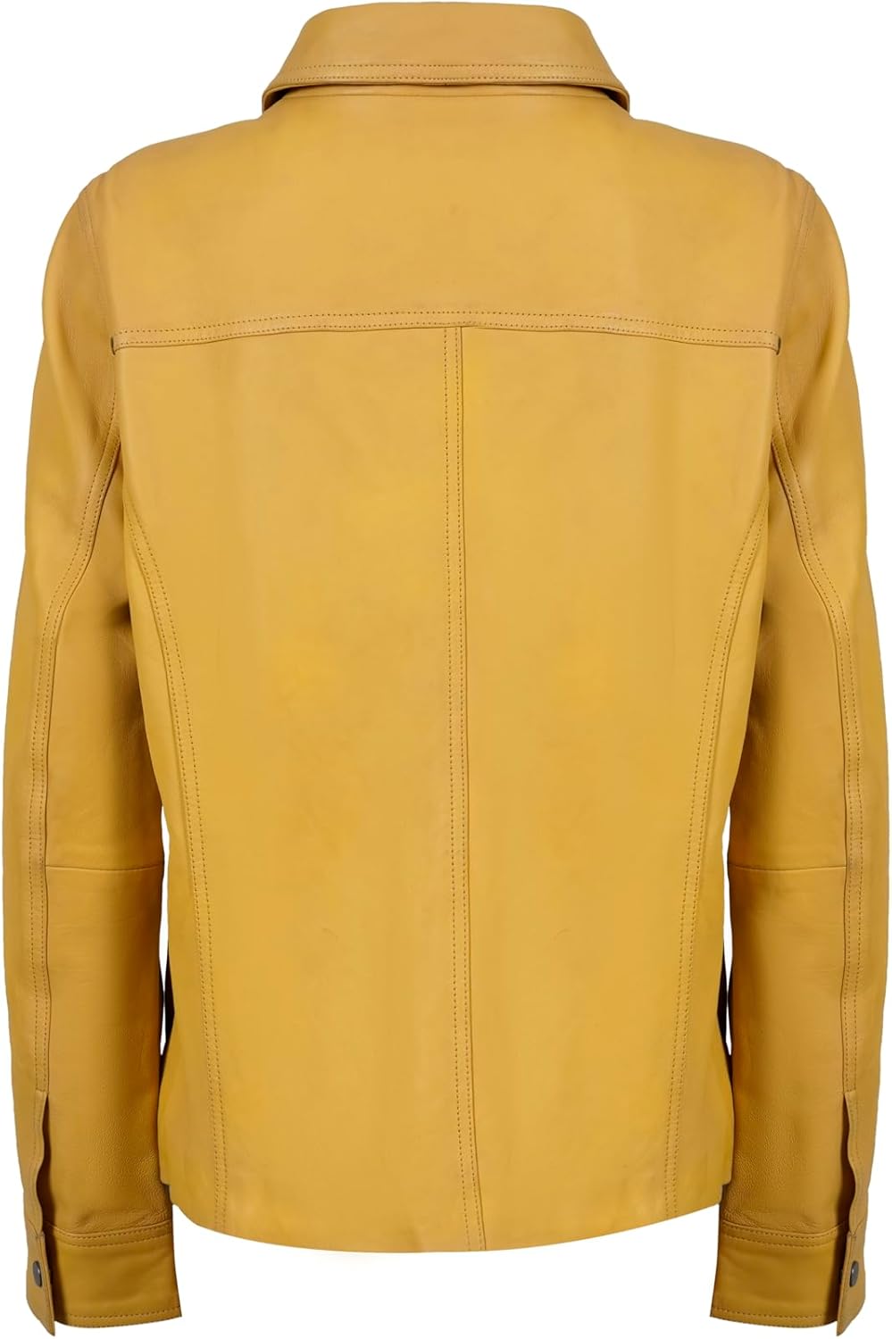 Rauly Women’s Leather Trucker Jacket – Stylish Button-up Style, Lightweight Design Womens Leather Jacket - Image 4