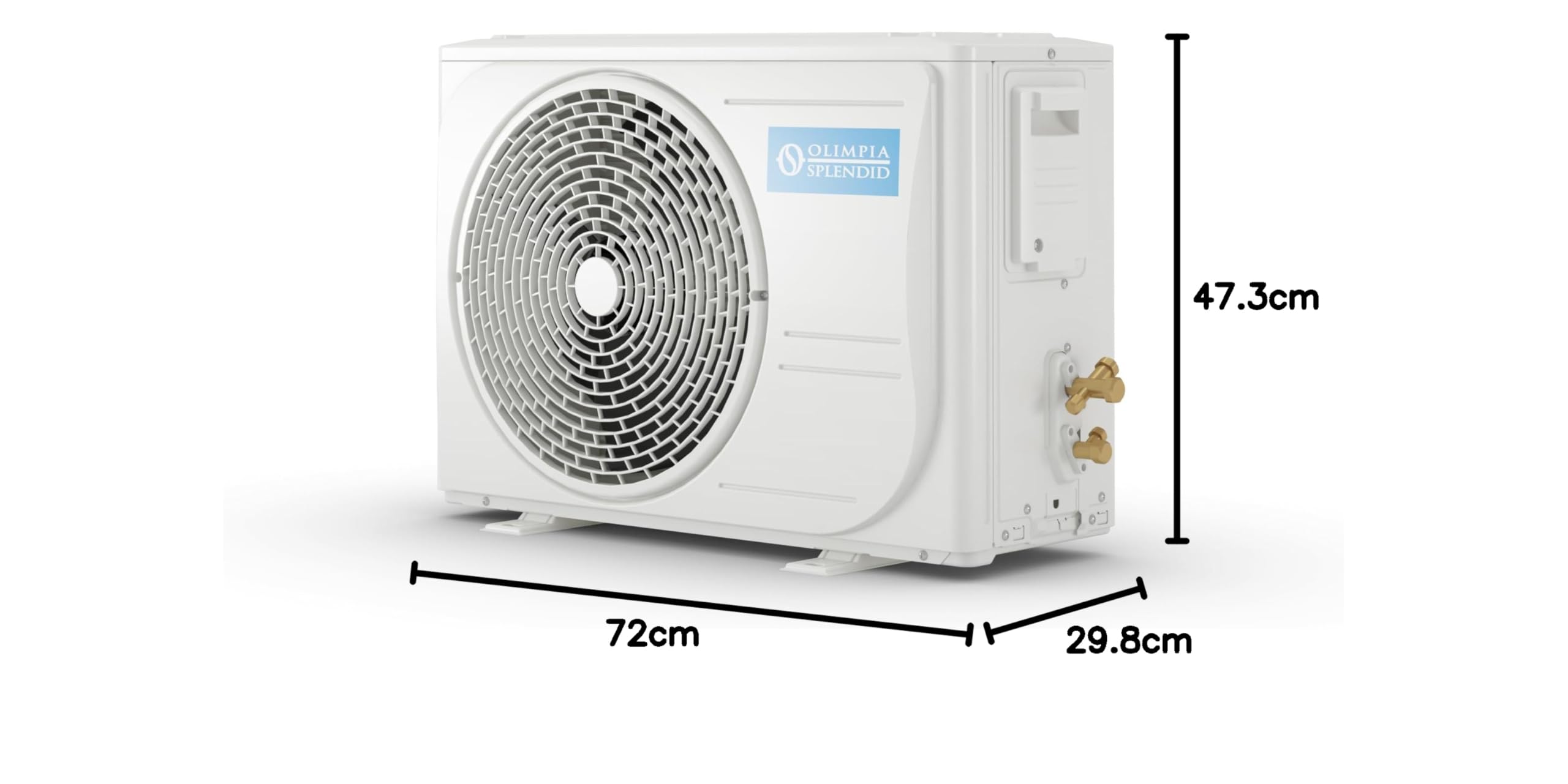 Olimpia Splendid, Mystral S1 E 12 Climatizzatore 12000 BTU / h Monosplit Inverter, Gas R32, Classe A++, Funzione Raffrescamento, Riscaldamento, Deumidificazione e Ventilazione, Wifi Integrato