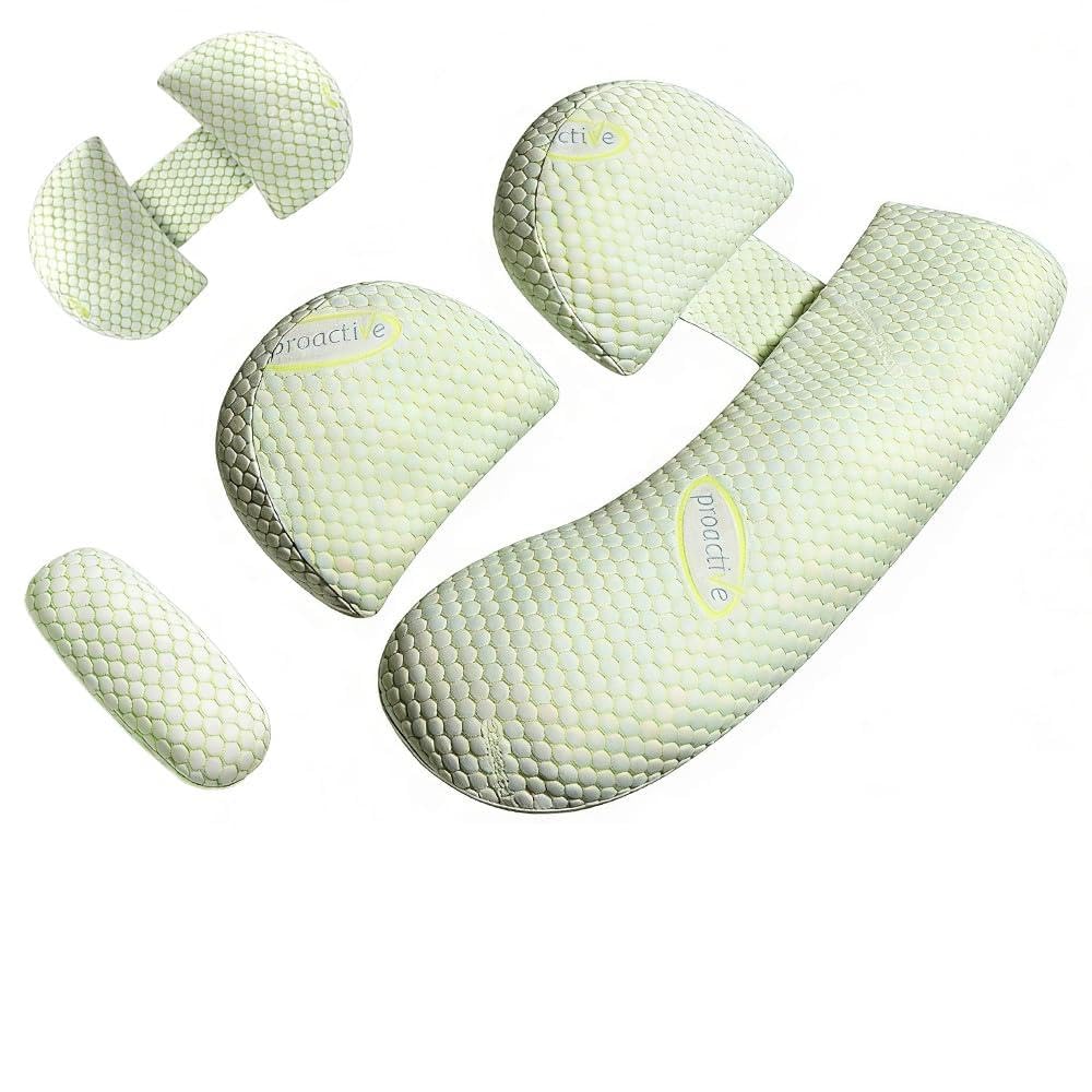Weciau Women's Green Pregnancy Pillow Side Sleeping, Soft Maternity Pillow For Pregnant Detachable And Adjustable Pregnancy Wedge Pillow Support For Back, Legs And Hip Relief (Green)