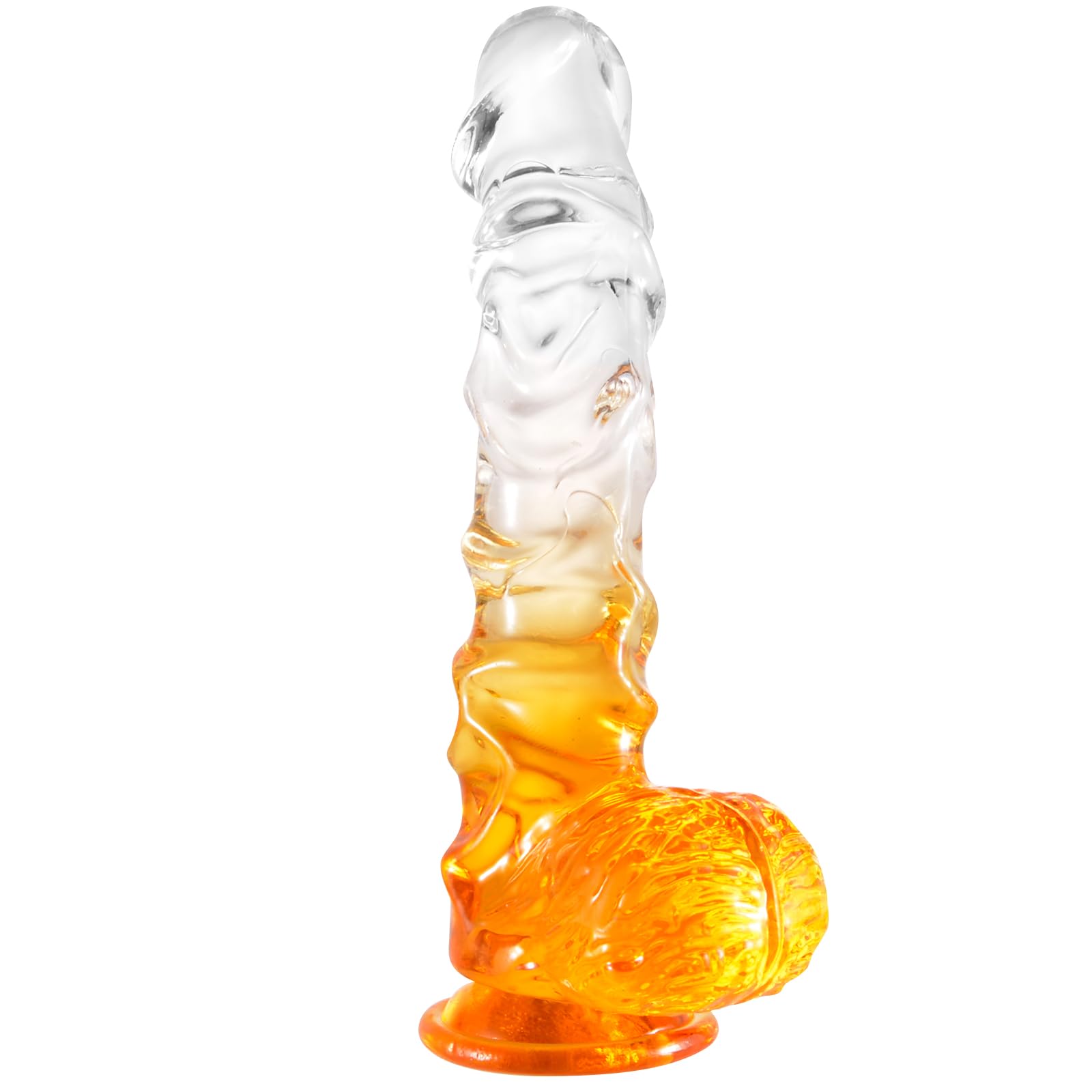 Amazon.com: 8 Inch Huge Realistic Clear Dildo XL Sex Toy with Small  Glans,Big Jelly G Spot Dildo with Suction Cup for Vaginal Anal Play Orange  Dildos Soft Penis Beginners Sex Toys for