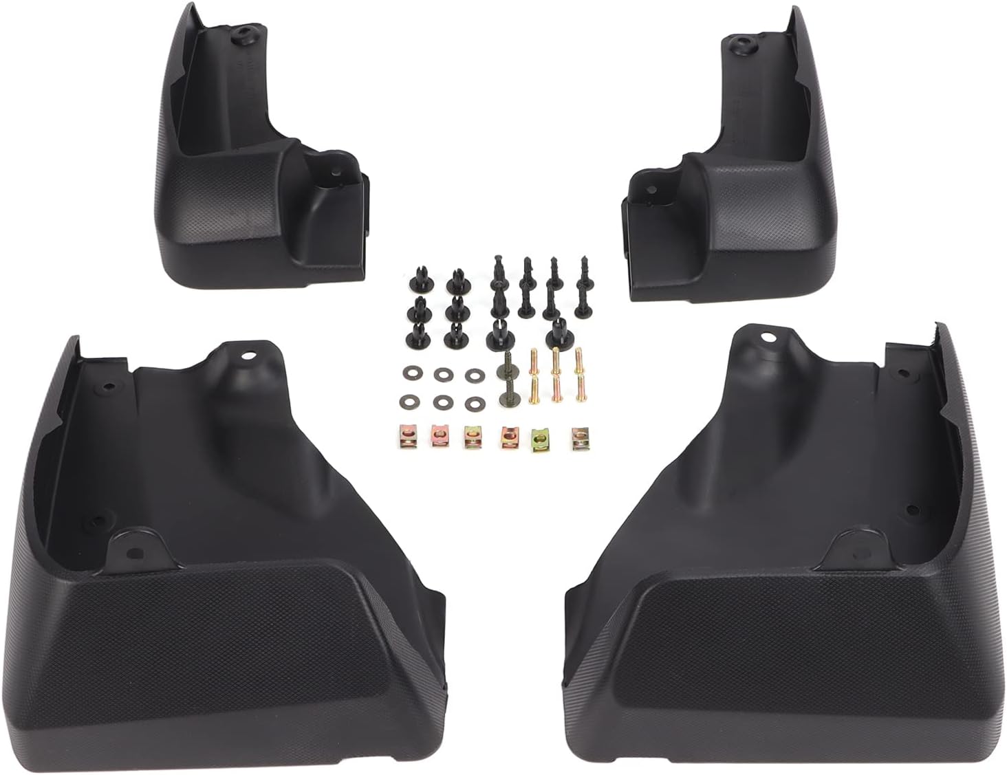 Fydun 4pcs Splash Guards Mud Flaps ABS Black Wheel Mudguard Mudguards J101SSJ000 Replacement for Forester 2019‑on