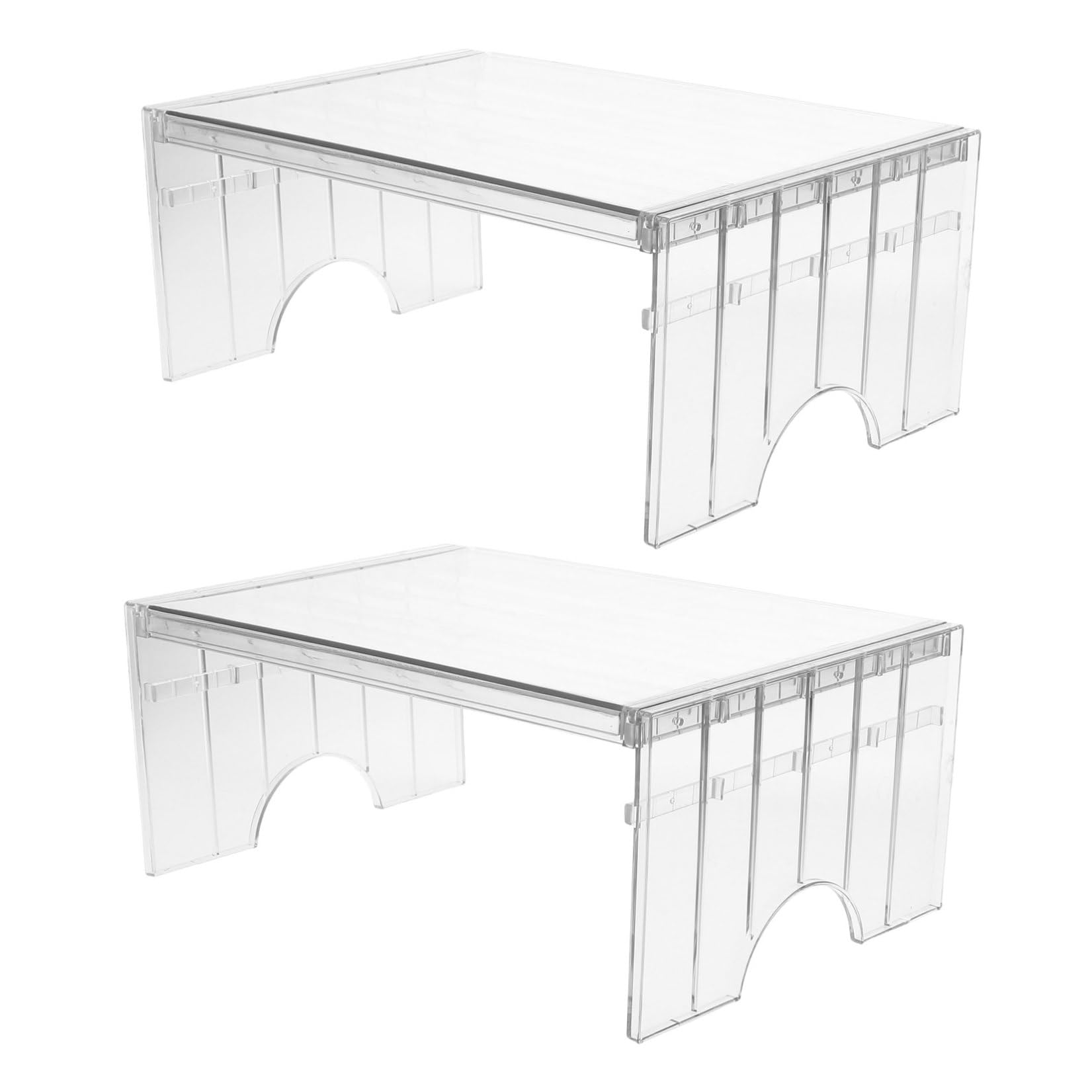 BESTonZON Organizer per Frigorifero a Ripiano Estensibile 2 Pezzi Pet