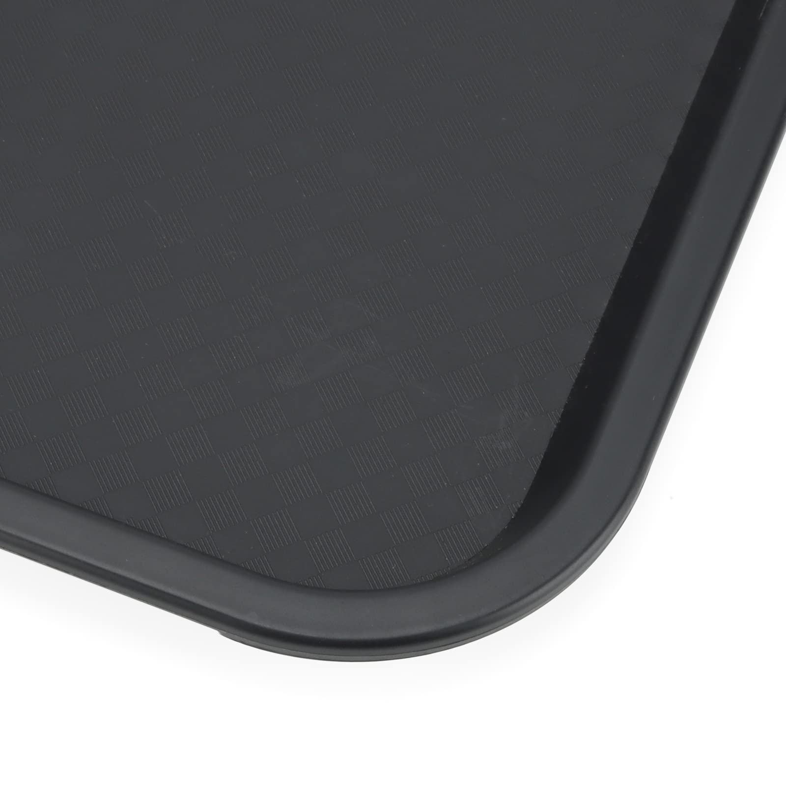 JAPCHET Confezione da 18 vassoi per fast food, 35 x 27 cm, in plastica, colore nero, per cucina, hotel, ristoranti
