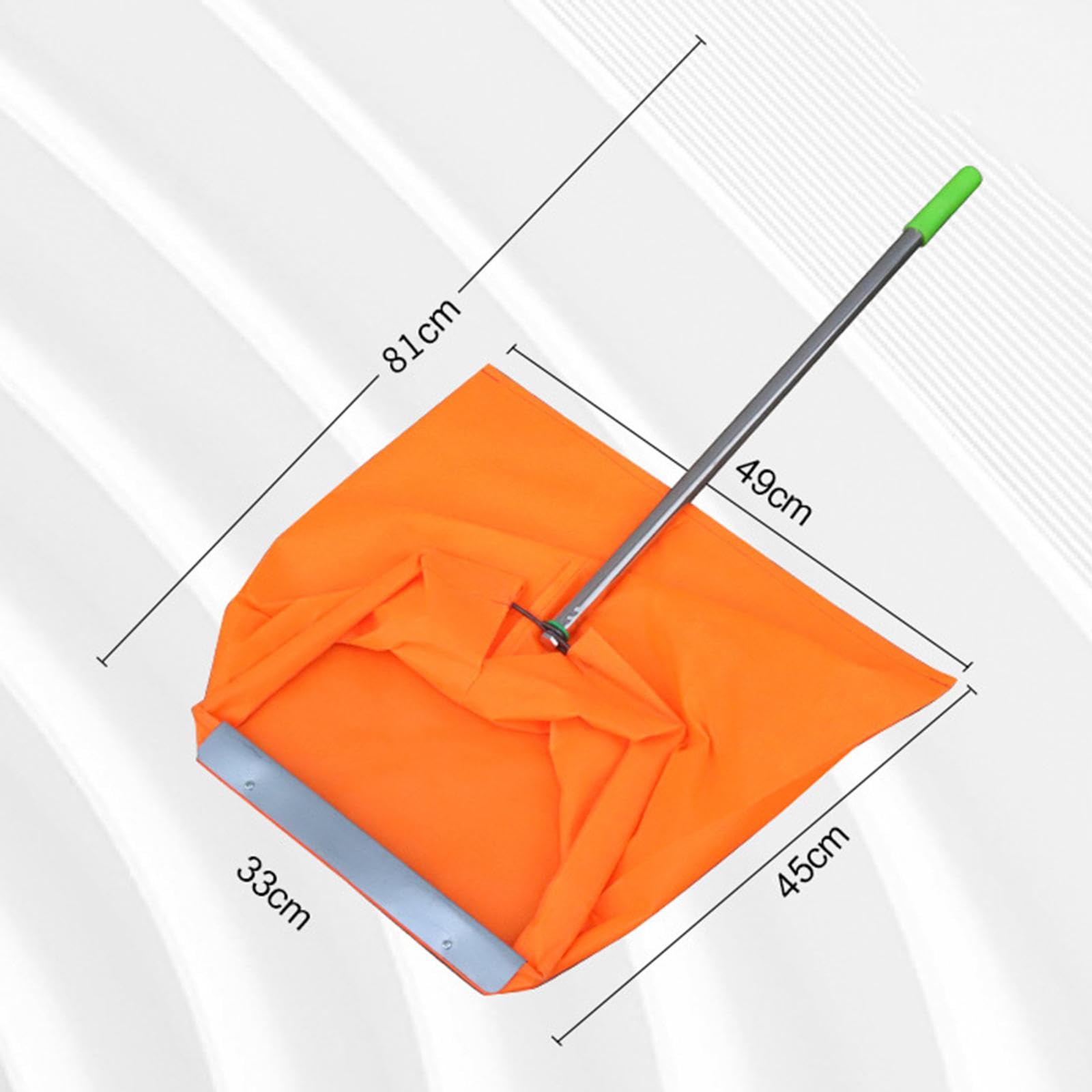 Gralara à Feuilles de Type Pelle à poussière Coupe-Vent pour déchets de Jardin pour Les Travailleurs pour Les débris, Poignée Verte