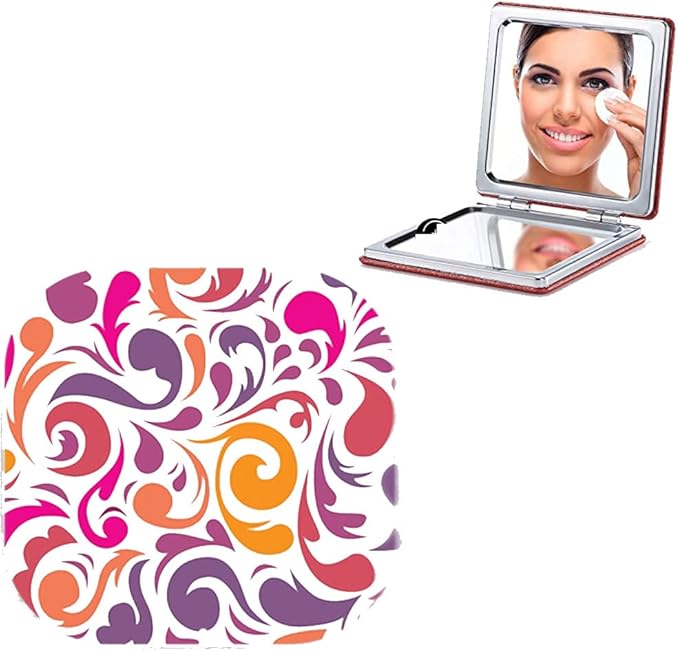 Anrtc Compact Mirror for Handbag Small Portable Makeup Mirror