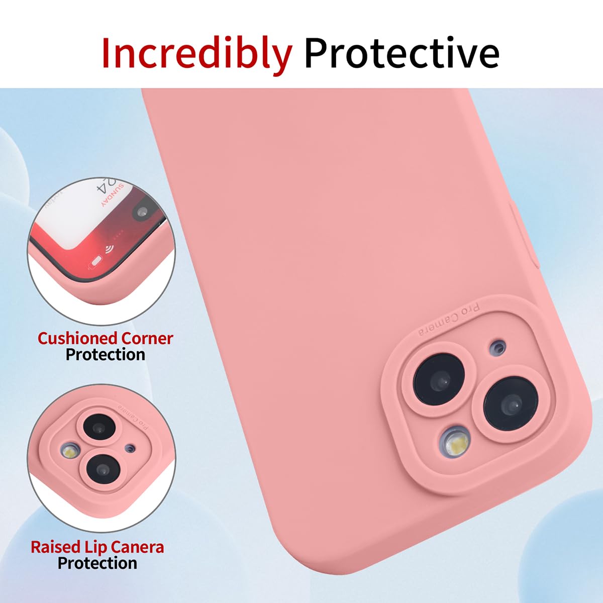 Cover anti-urto per Xiaomi Redmi 13 - anello supporto celeste