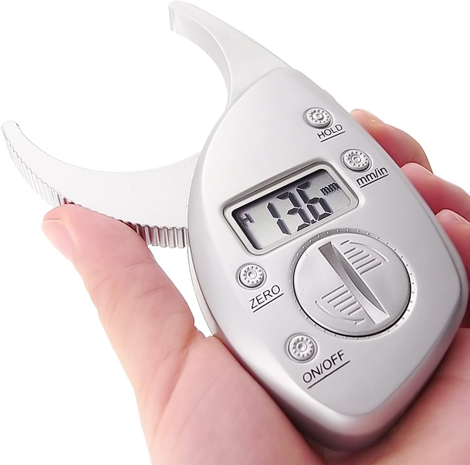 Feadem Body Fat Caliper, Digital Body Fat Caliper Skinfold Caliper LCD Display Skin Muscle Tester Analyzer Electronic Fat Measure : Health & Household