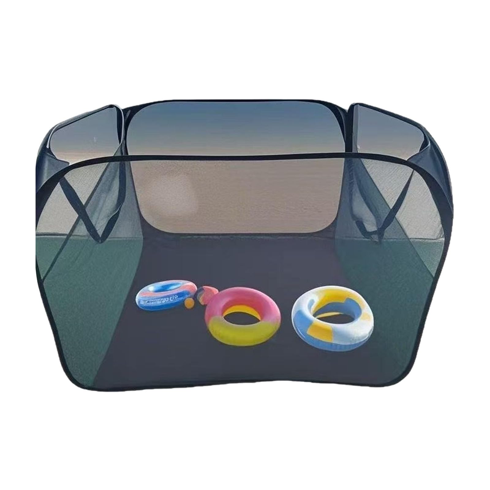 Foldable Netting Bag to Store Inflatable Pool Floats and Sun Lounger Cushions Portable Swimming Equipment Bag Oversized Foldable Netting