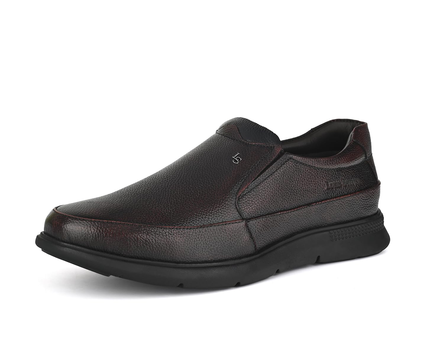 LOUIS STITCH Genuine Leather Shoes for Men | Lightweight Eva Sole Men’s Shoes | Brunette Brown Comfortable Slip on Shoes