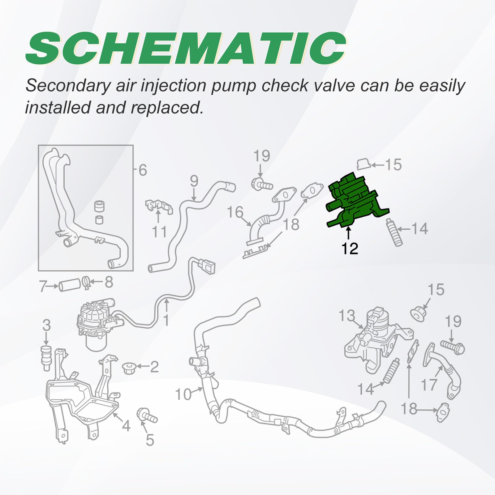 その他 tol 2023 Toyota Tundra 25701-31014 Right Diverter Valve Emission