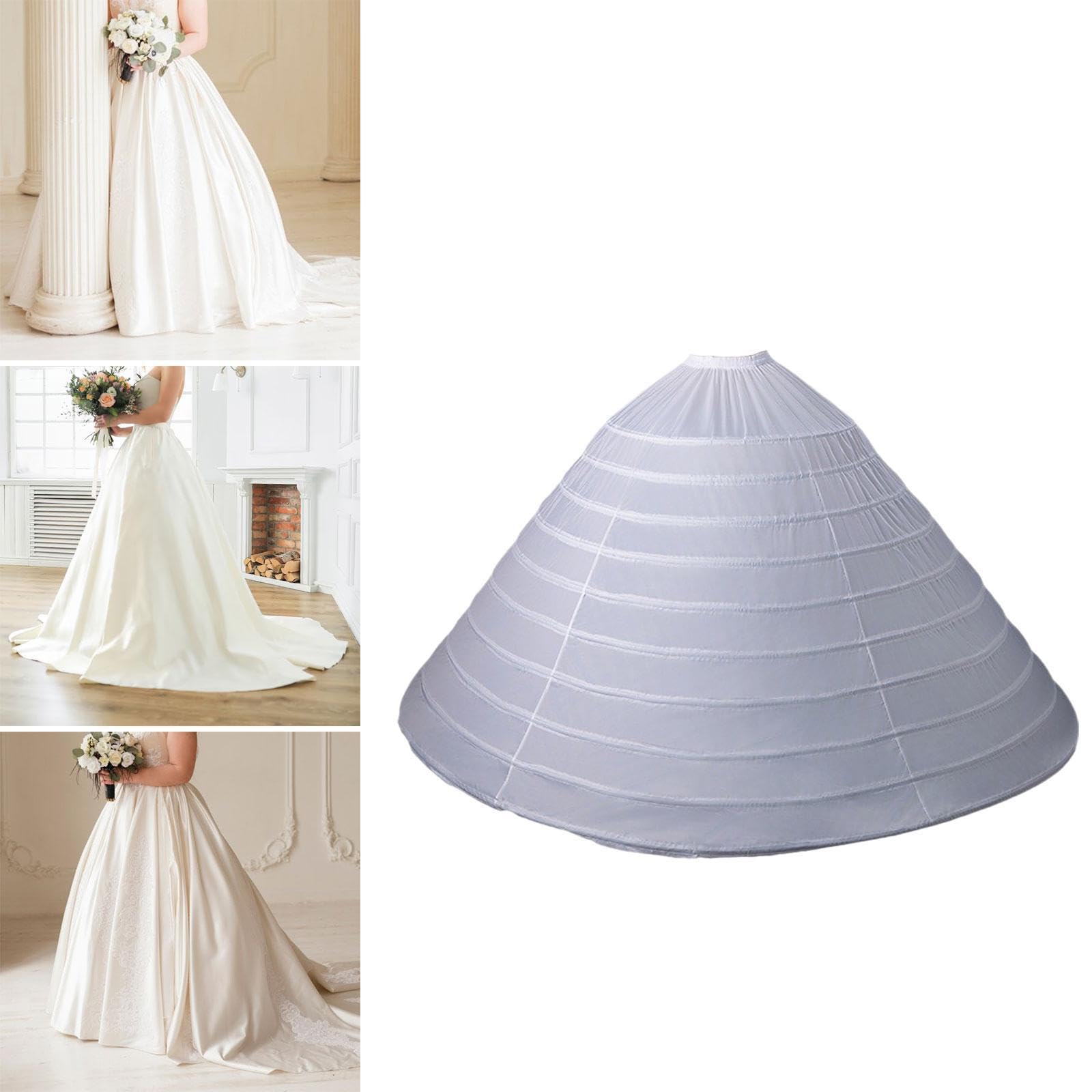 Eleganter Reifrock für Damen, der festliche Kleider mit zuverlässigem Halt und Volumen aufwertet – ideal für Hochzeiten und andere festliche Anlässe.
