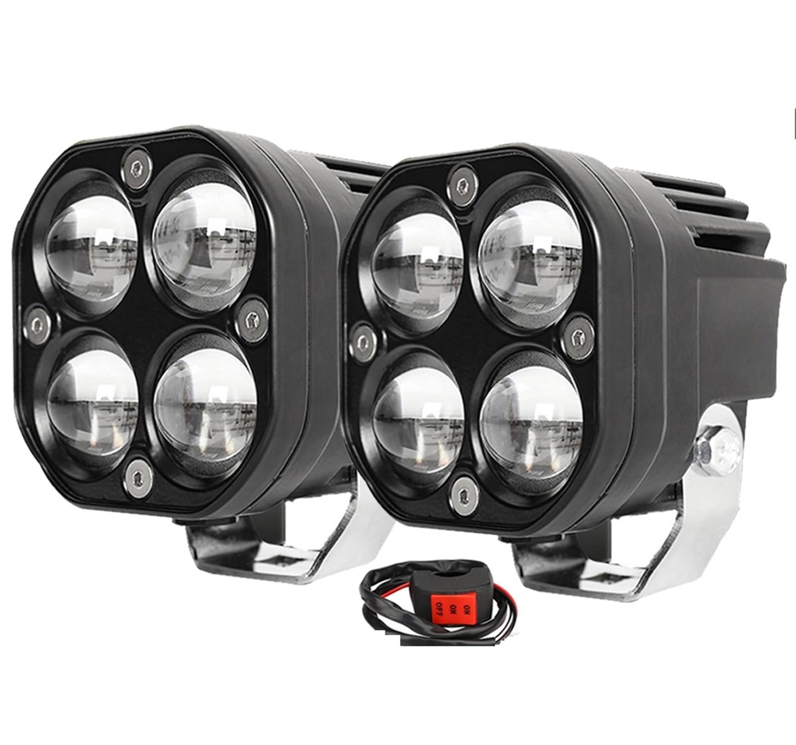 Światło Do Jazdy Motocykl Head Light Reflektory LED Reflektory przeciwmgielne