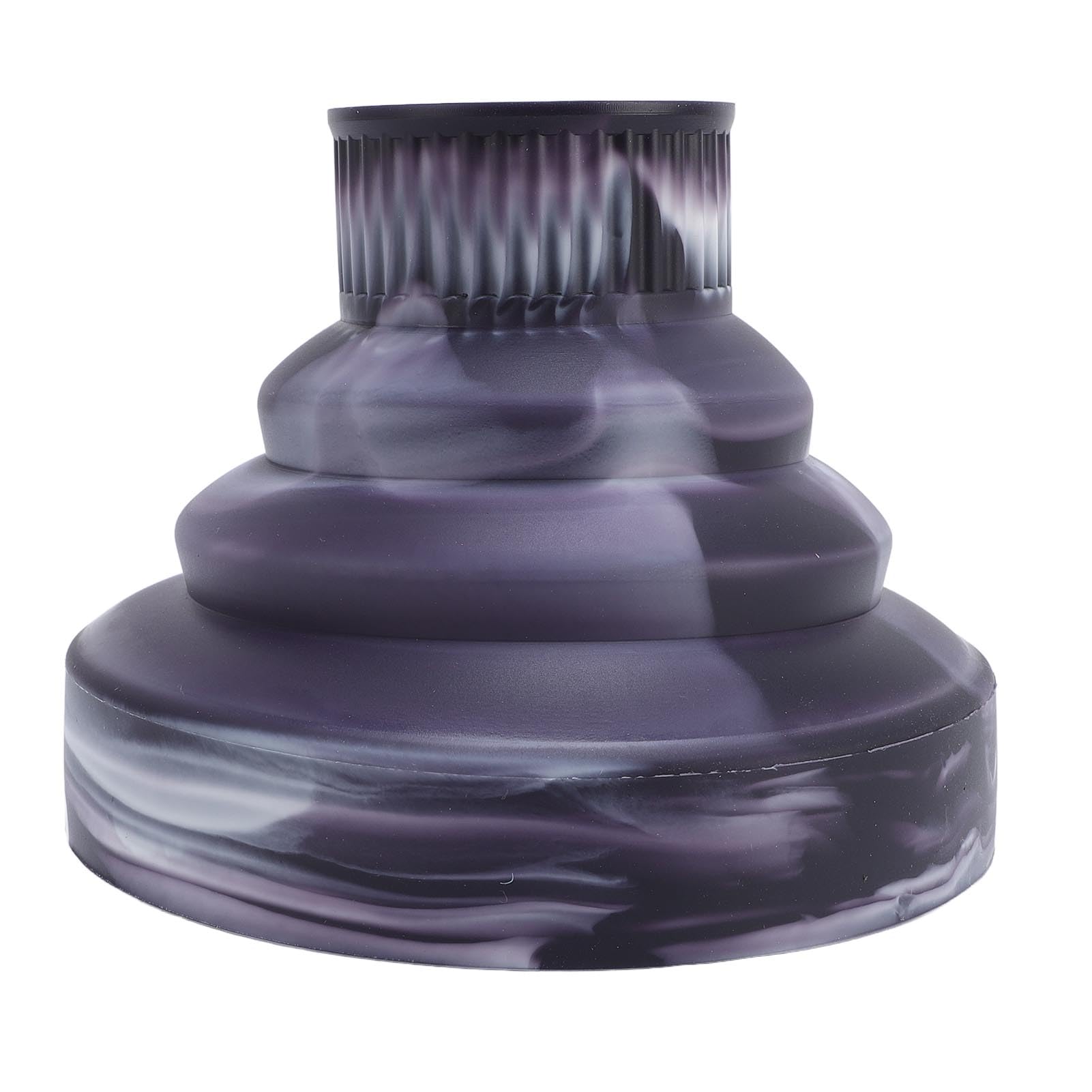 Universal Foldable Hair Diffuser Portable Blow Dryer Attachment for Hair Dryer 4-5cm Diameter (Ink Black)