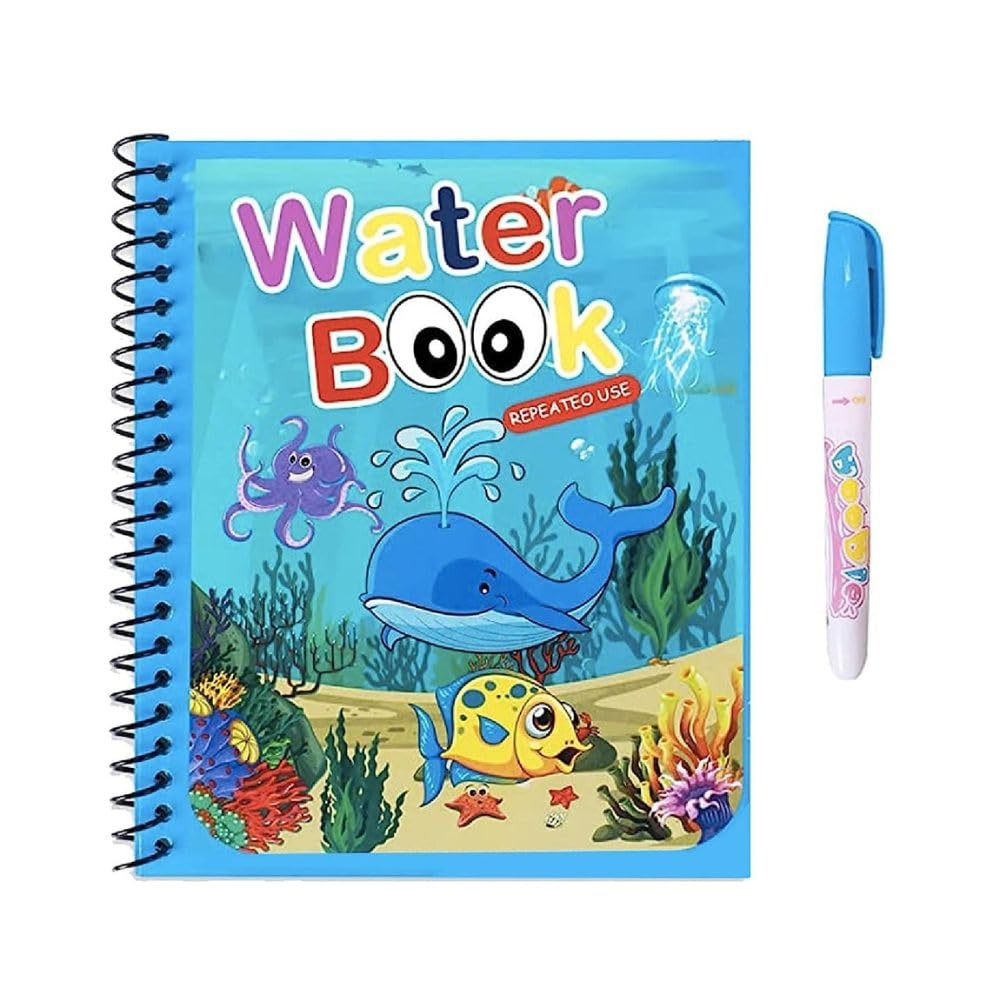 Reusable Magic Water Book | Water Colouring with Magic Pen Painting Board | Games for Kids | Birthday Gift | Educational Toy | (Pack of 1) (Random Design & Assorted Colour) (B0CMXR1YN7) Amazon Price History, Amazon Price Tracker
