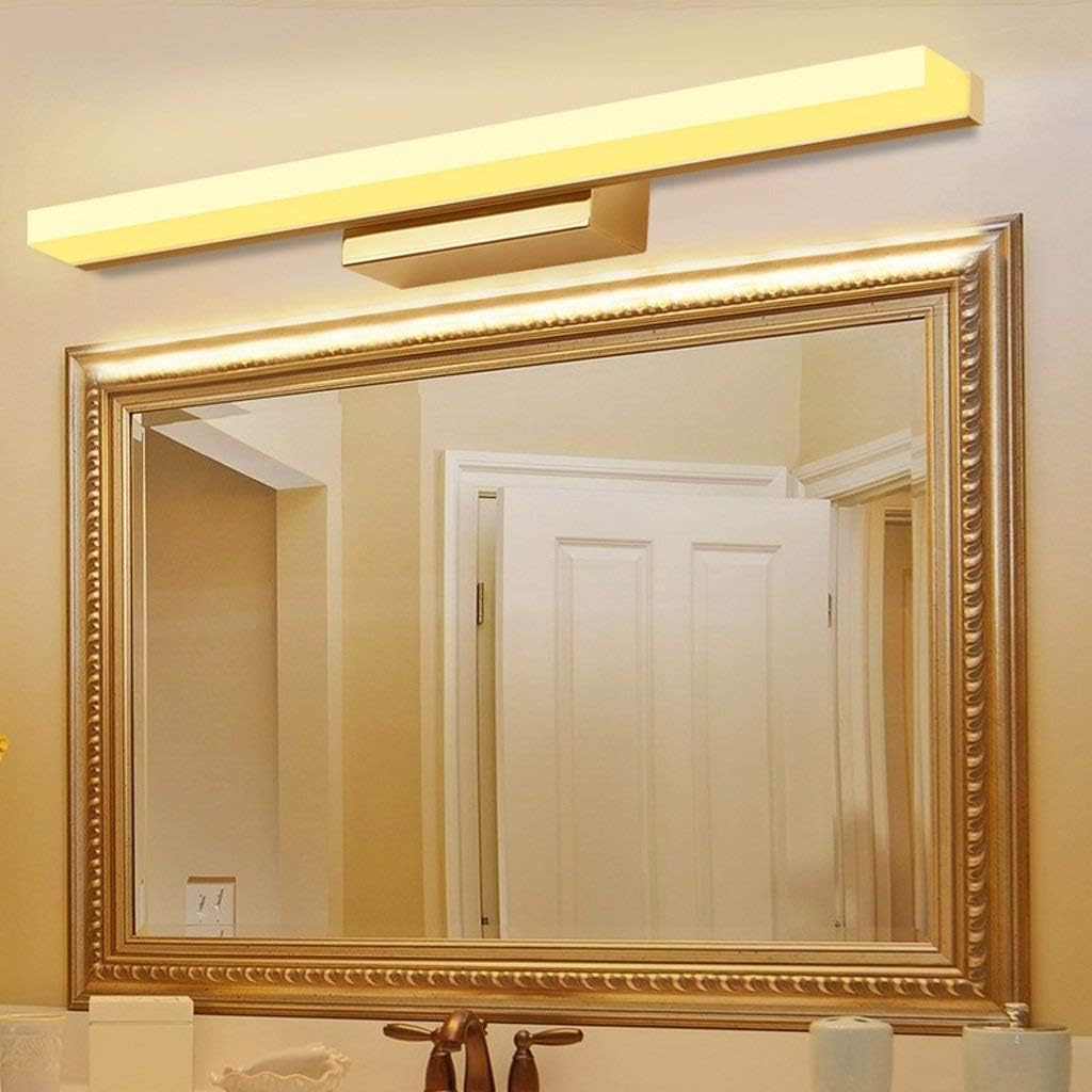 Applique murale LED pour salle de bain miroir en acier et acrylique 40-60 cm