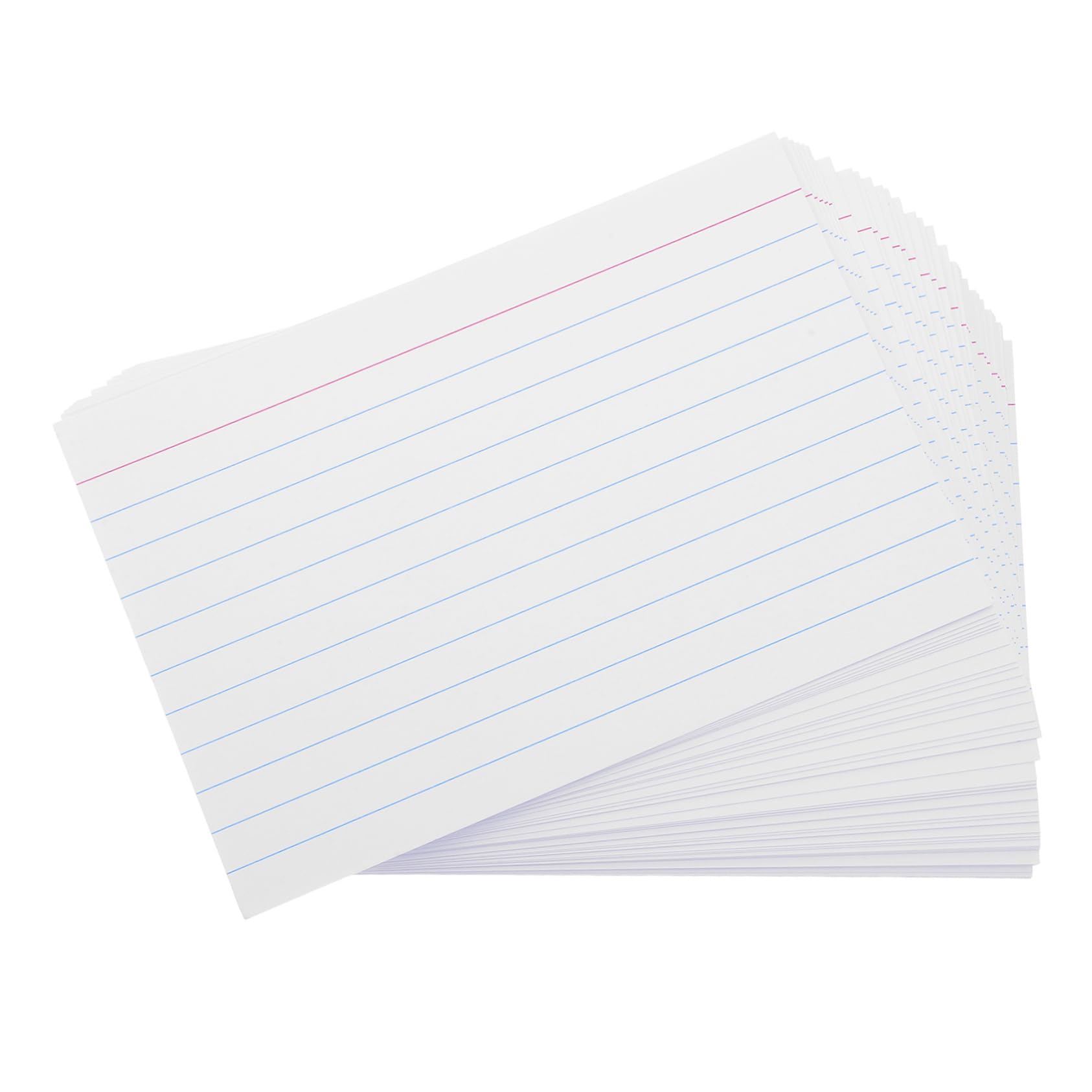 4-zoll Linierte Karteikarten 200 Stück Glattes Papier Horizontal Bedruckt Beschreibbare Lern und Notizkarten für Büro Schule und Präsentationen