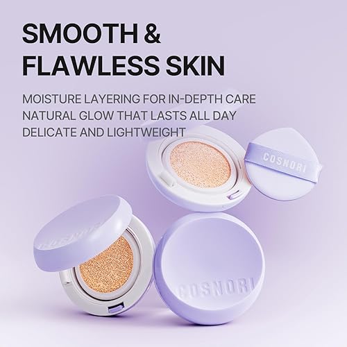 Miniatura 4 de COSNORI Cojín de barrera de pantenol SPF 50+ PA ++++ - Base de cojín de protección solar - Fórmula ligera para cubrir poros e imperfecciones -