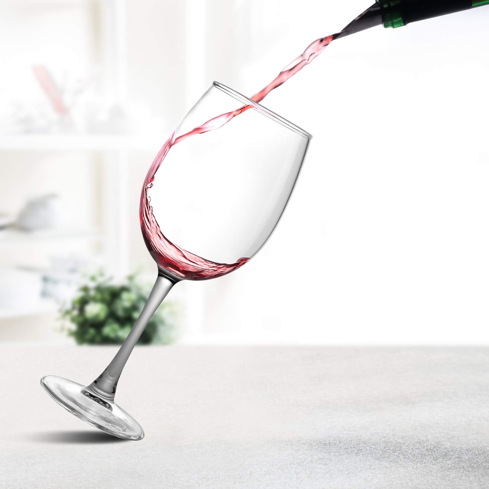 Amazon.com | 4 Wine Glasses 16 OZ Italian Red Wine Glasses Set of 4, Clear  Hand Blown Glasses, Premium Long Stem,Bordeaux Wine Glasses for Wedding  Home Social Party: Wine Glasses
