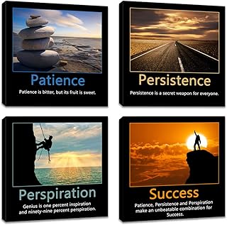 Artsbay Motivational Wall Art Inspirational Quotes Prints Office Wall De...
