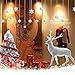 Exporee® Autocollants de Décoration pour Fenêtre Noël PVC Double Face Stickers Fenêtre Arbre de Noël et Êlan Blanc Stickers Vitrine pour Décorations Noël (165cm x 130cm)