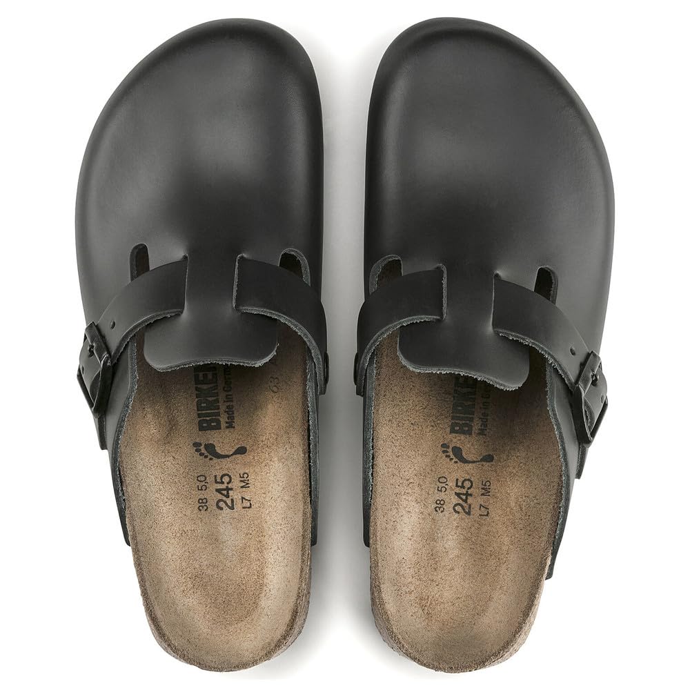 Birkenstock Professional BOSTON NL SCHWARZ 60194, Zoccoli e sabot Unisex adulto, Nero (SUPERLAUF), 44