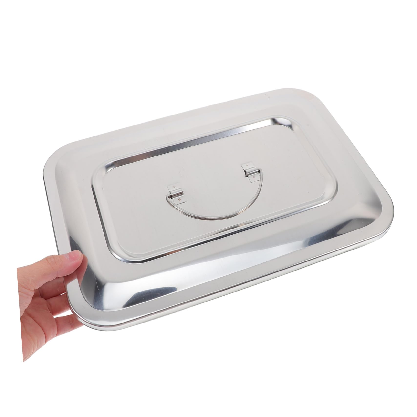 GALPADA Caja de Acero Inoxidable Rectangular 11.5 Pulgadas para Esterilización Médica