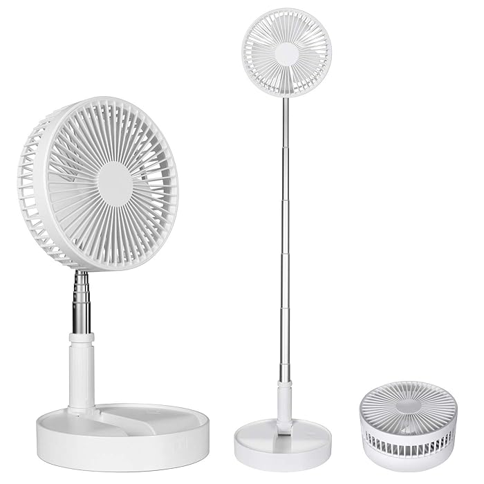 Buy Battery Operated Fan Fordable Table Desk Floor Pedestal Fan 4