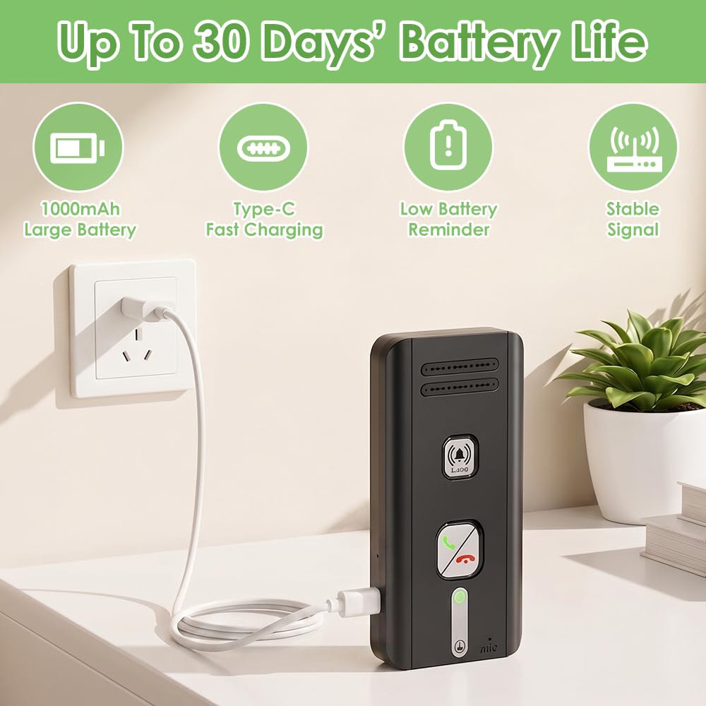 Interfono Casa Vocale Bidirezionale, 500M Citofono Wireless con Luce Indicatore e Lunga Durata, Lungo Raggio Interfono Senza Fili per Bambini, Anziani, Casa
