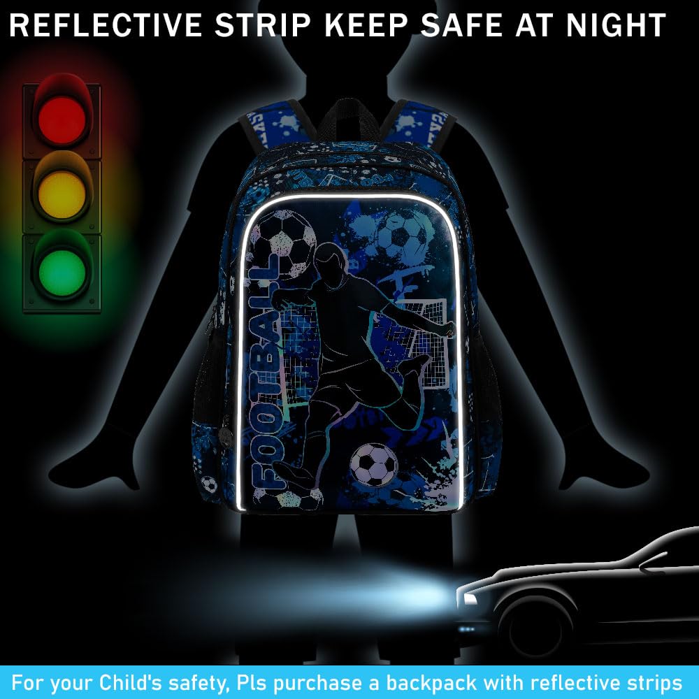 AGSDON 3PCS Kids Backpack for Boys, 17