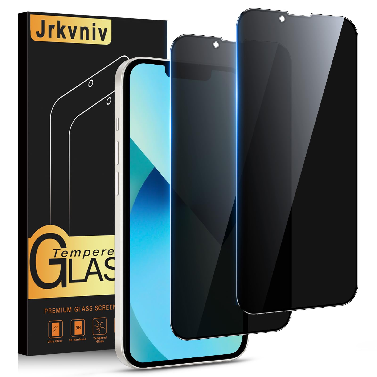 Protector Pantalla de Privacidad para iPhone 13 mini Cristal Templado Antiespia Protectora Vidrio Película Dureza 9H Antiarañazos Sin Burbujas Privacy Screen Protection,2 Piezas