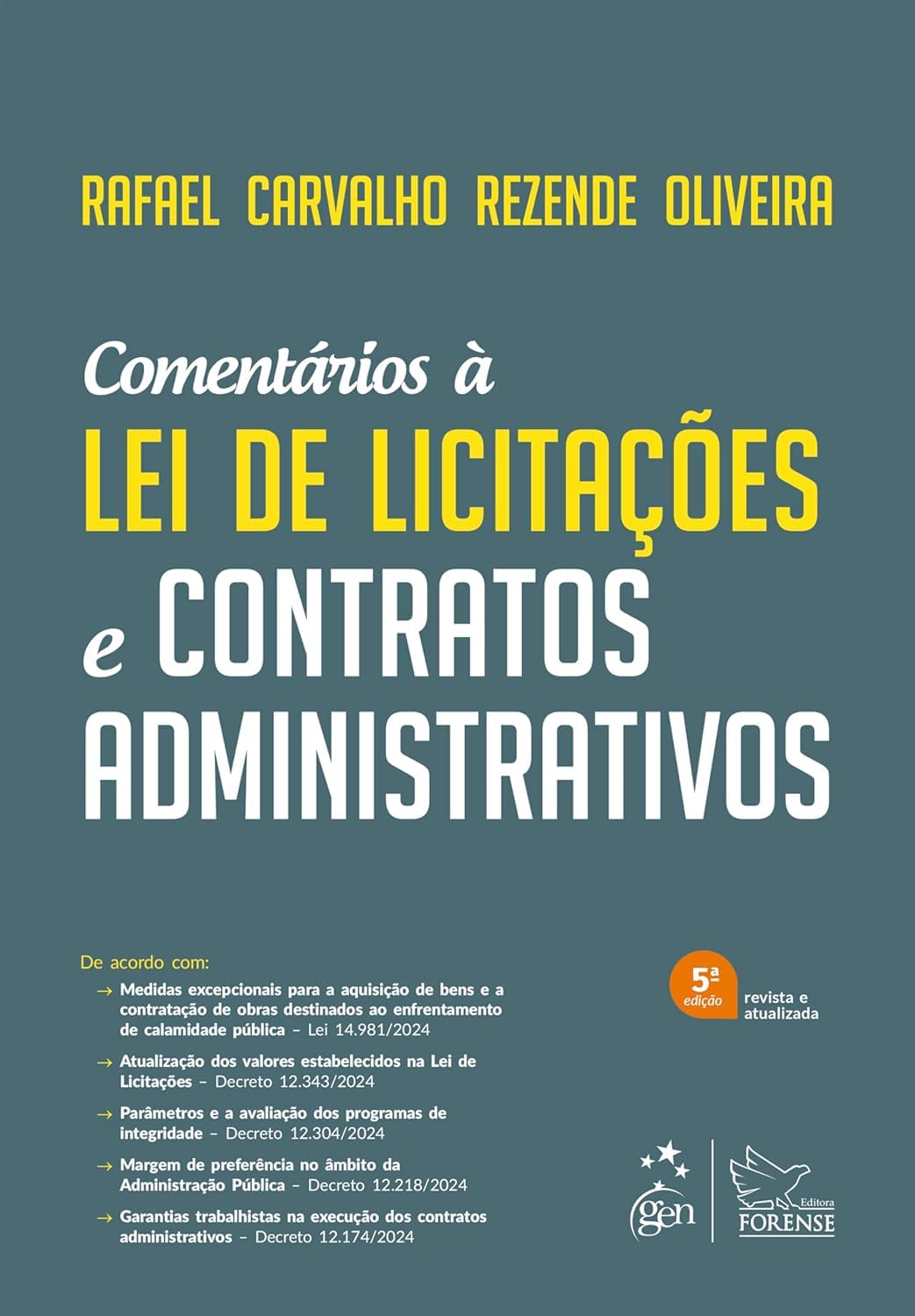 Capa de Comentários À Lei de Licitações e Contratos Administrativos - 5ª Edição 2025