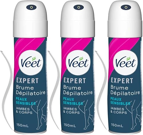 Veet - 3 x Epilier-Spray – für empfindliche Haut – 150 ml