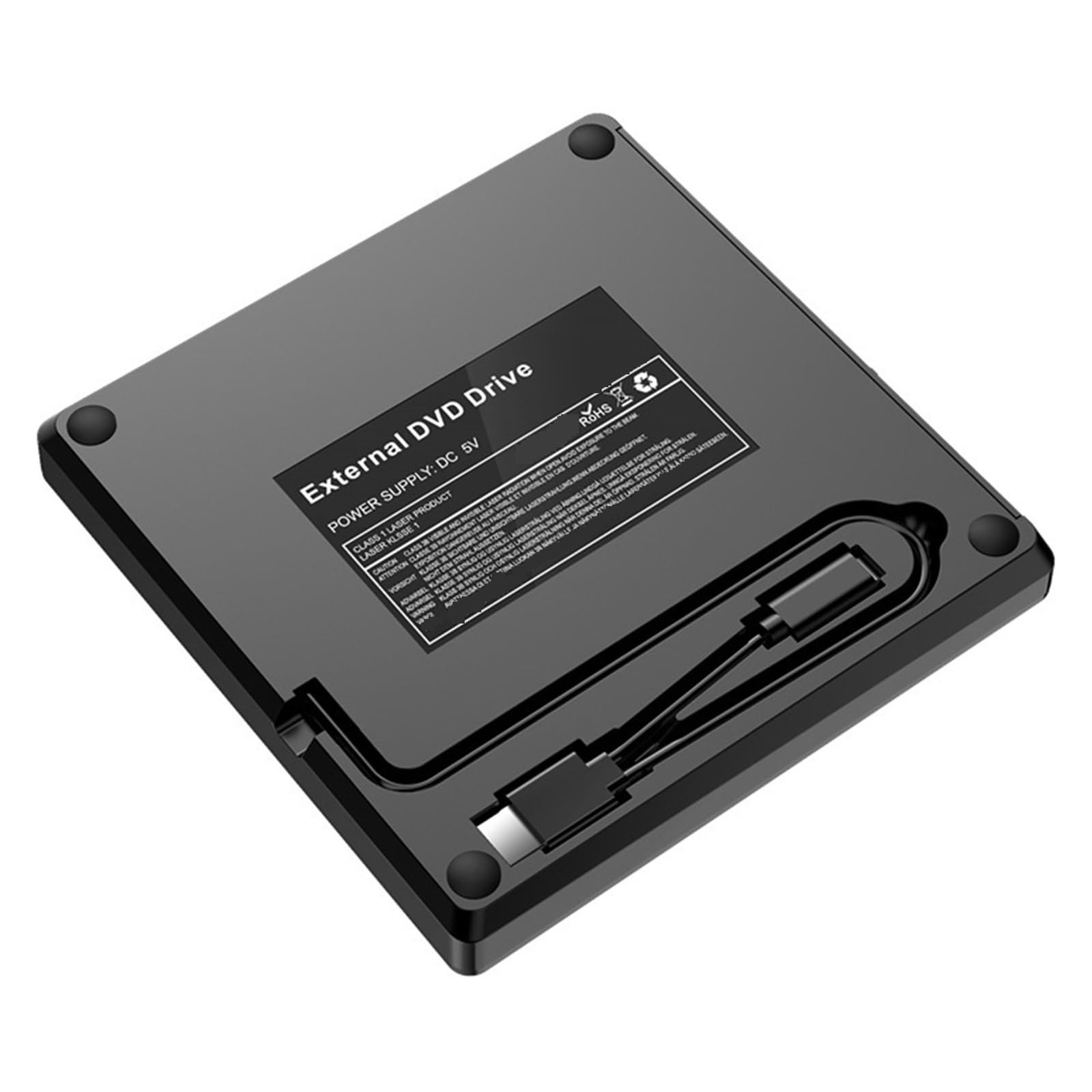 Unidad Externa USB3.0 Tipo C DVD BLU-Ray Writer Portátil Móvil Unidad Óptica Externa Compacto Fácil Uso