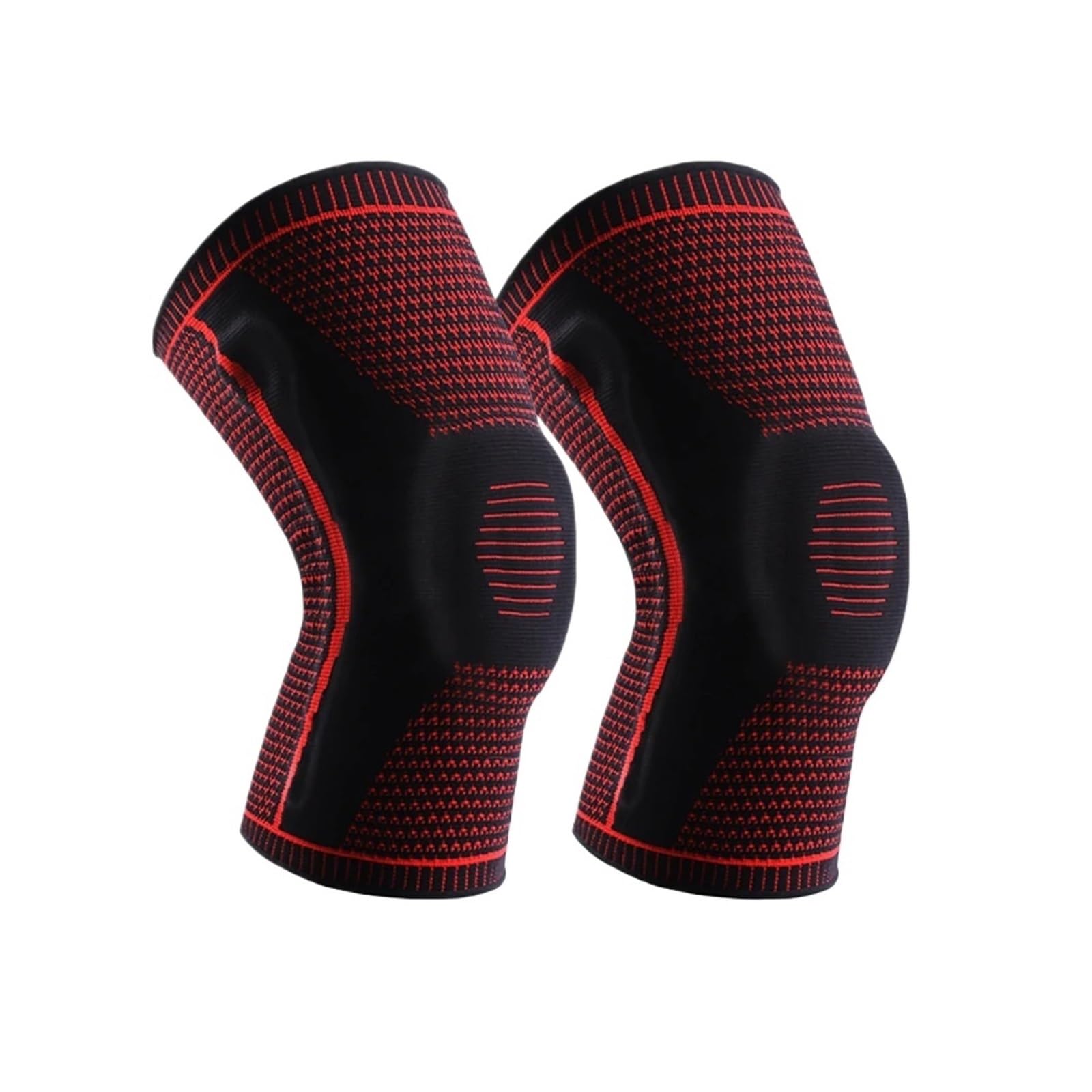 MRKU Genouillères de Sport antidérapantes, Maintien et Protection, Sangle Demi-pièce, Protection rotulienne et ménisque Interne, en Silicone, Compression, orthèses de Sport, Basketball, Course à Pied