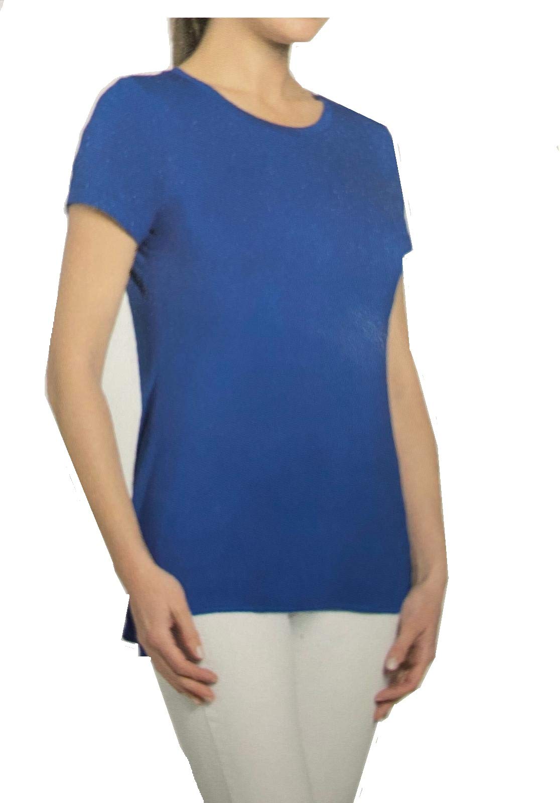 Joan Vass New YorkWomen's Short Sleeve Long T-Shirt - - Large