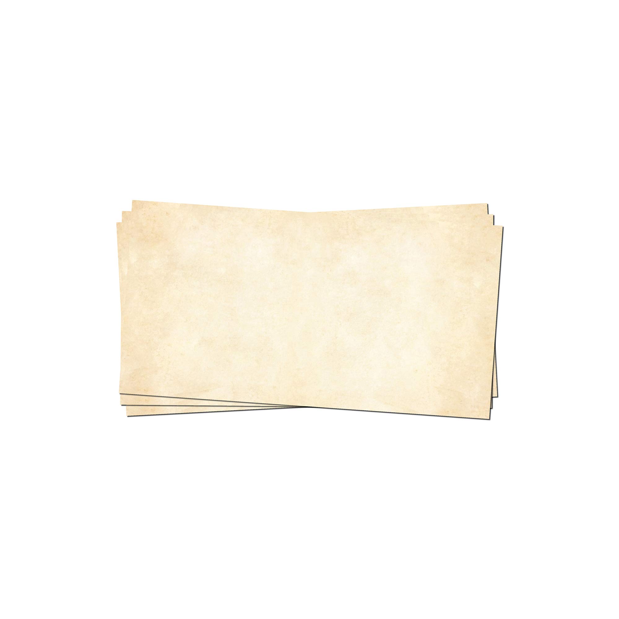 Presentou 50 x Writing Paper Printed on Both Sides 120 g Paper, Vintage Light, 50 Umschläge
