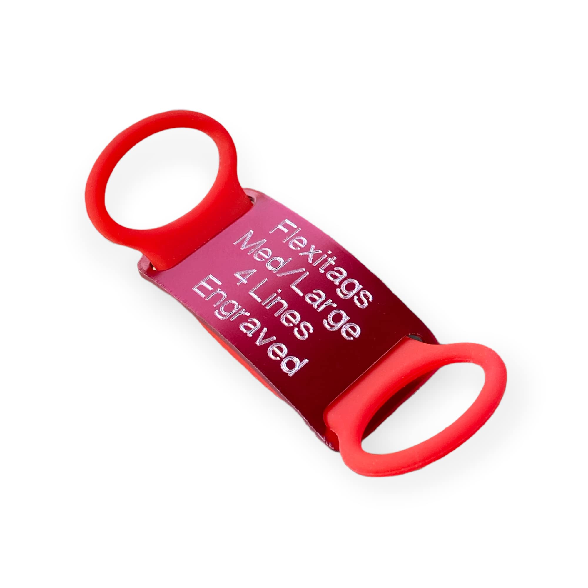 Personalised Dog ID Tag Silent, Slide On, Dangle-Free, Deep Diamond Tip Engraved for Durability, Ideal for Dogs, 150+ Colour Combinations