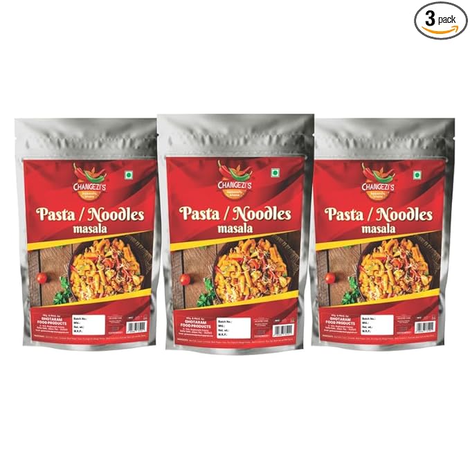 Changezi's Authentic Italian Pasta Masala Macaroni/Noodles/Penne/Fusilli Pasta Masala | Whole Spices Blend With Authentic Traditional Taste | No Preservatives Added-2940gm(pack of 3x 980gm)