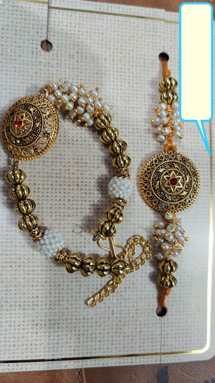 Estationeryhouse Designer Rakhi/Lumba Set with Gift Box or Mini Thali. Bhai Bhabhi Rakhi/Lumba, Rakshabandhan (Rakhi with Giftbox)