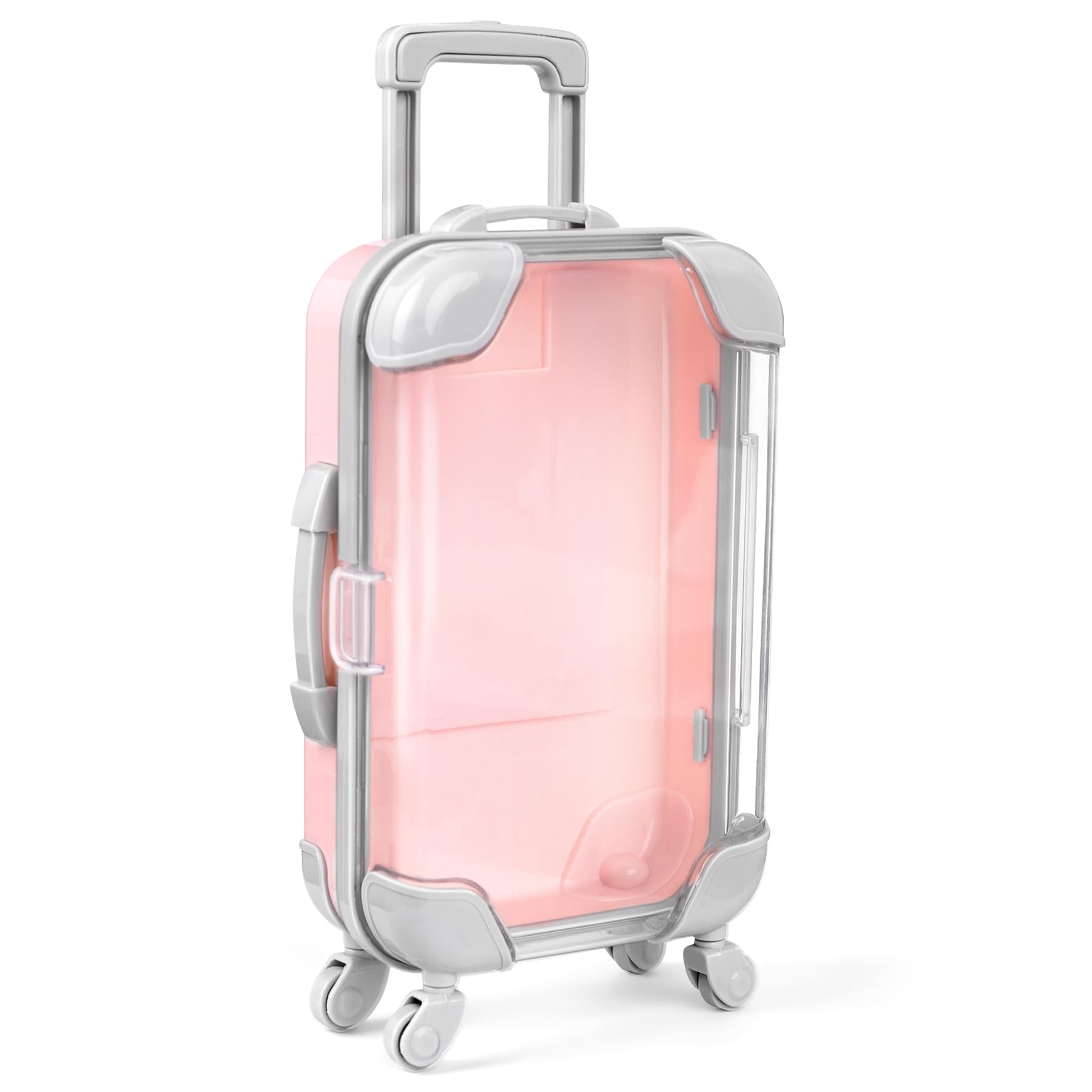 AUEAR, 1 Pack False Eyelashes Box Suitcase Packaging Box Pink Mini Trolley Suitcase Candy Box for Lashes and Candy