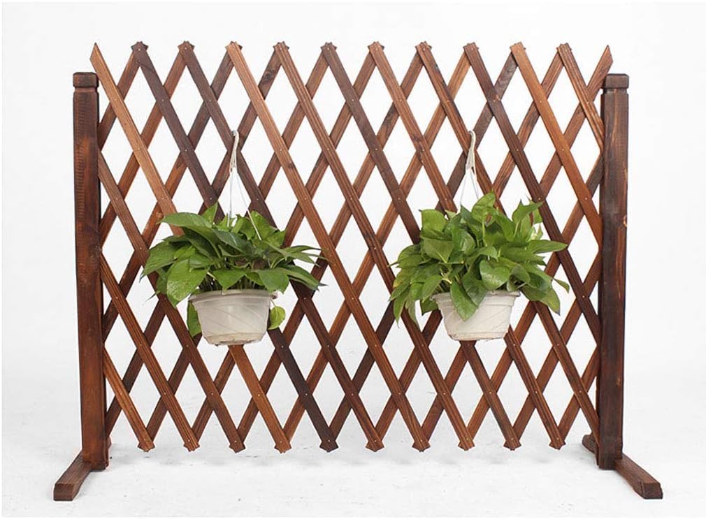 Clôture en bois télescopique 80 cm pour jardin et animaux