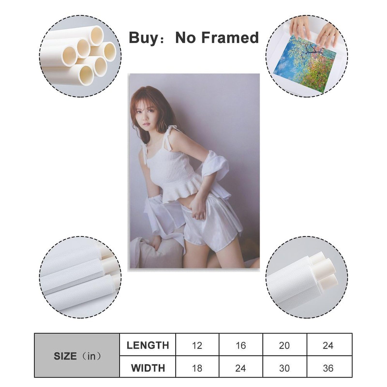 Amazon.co.jp: 写真ポスター 中村麗乃 10 キャンバスアートポスター