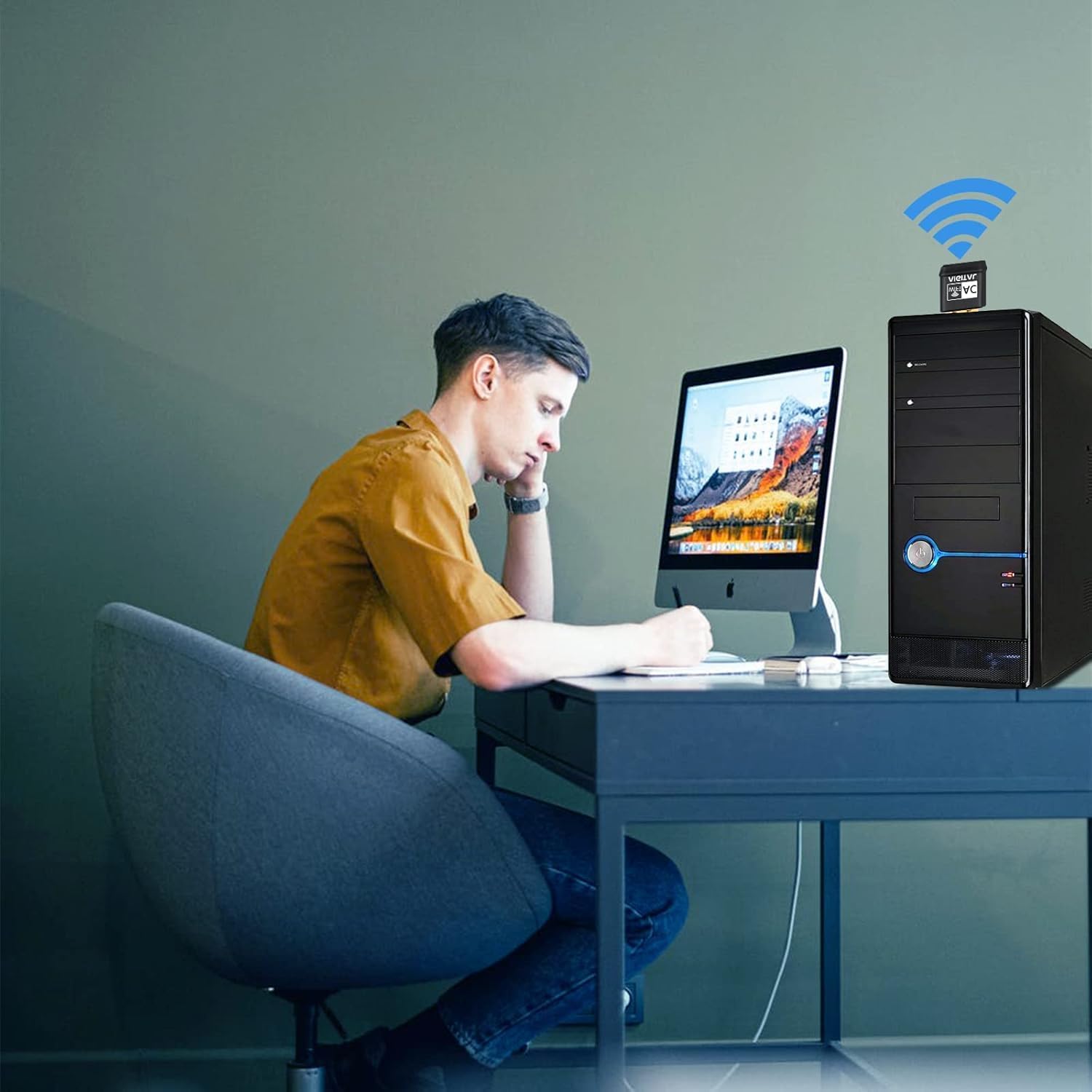 USB WiFi Adapter, Aigital 600Mbps Mini Wireless Network Adapter USB WiFi Stick, High Speed Dual Band WiFi Dongle for Desktop Computer/Laptop/Game, Compatible with Windows 11/10/8/Mac OS, etc - Image 5