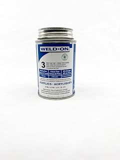 Weld-On #3 Cement, DCM & TCE Free Formula, (4oz) with Applicator Bottle & Needle