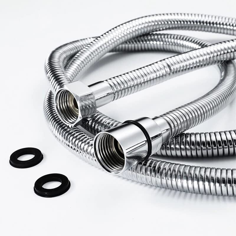 Manguera Ducha Cuarto de baño Manguera de plomería 1.5m Productos de baño cromados Accesorios de baño 304 Ducha de Acero Inoxidable Tubería Flexible Mangueras Latiguillos De FontaneríA