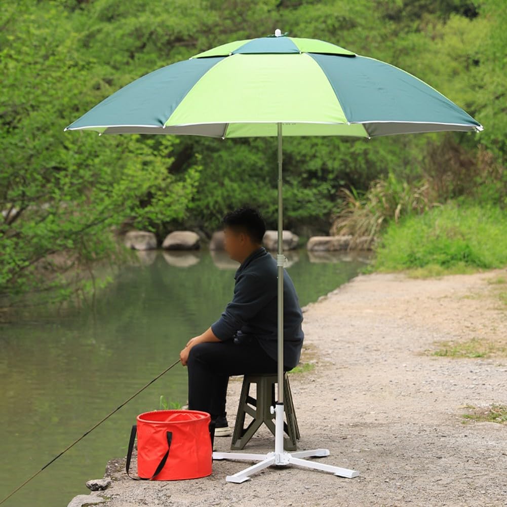 Regulowany składany stojak na parasol plażowy, lekki, 1400 g, 64 x 64 x 28 cm, idealny do ogrodu, na kemping, wędkowanie, przenośny uchwyt na parasol zewnętrzny, wsparcie dla cienia