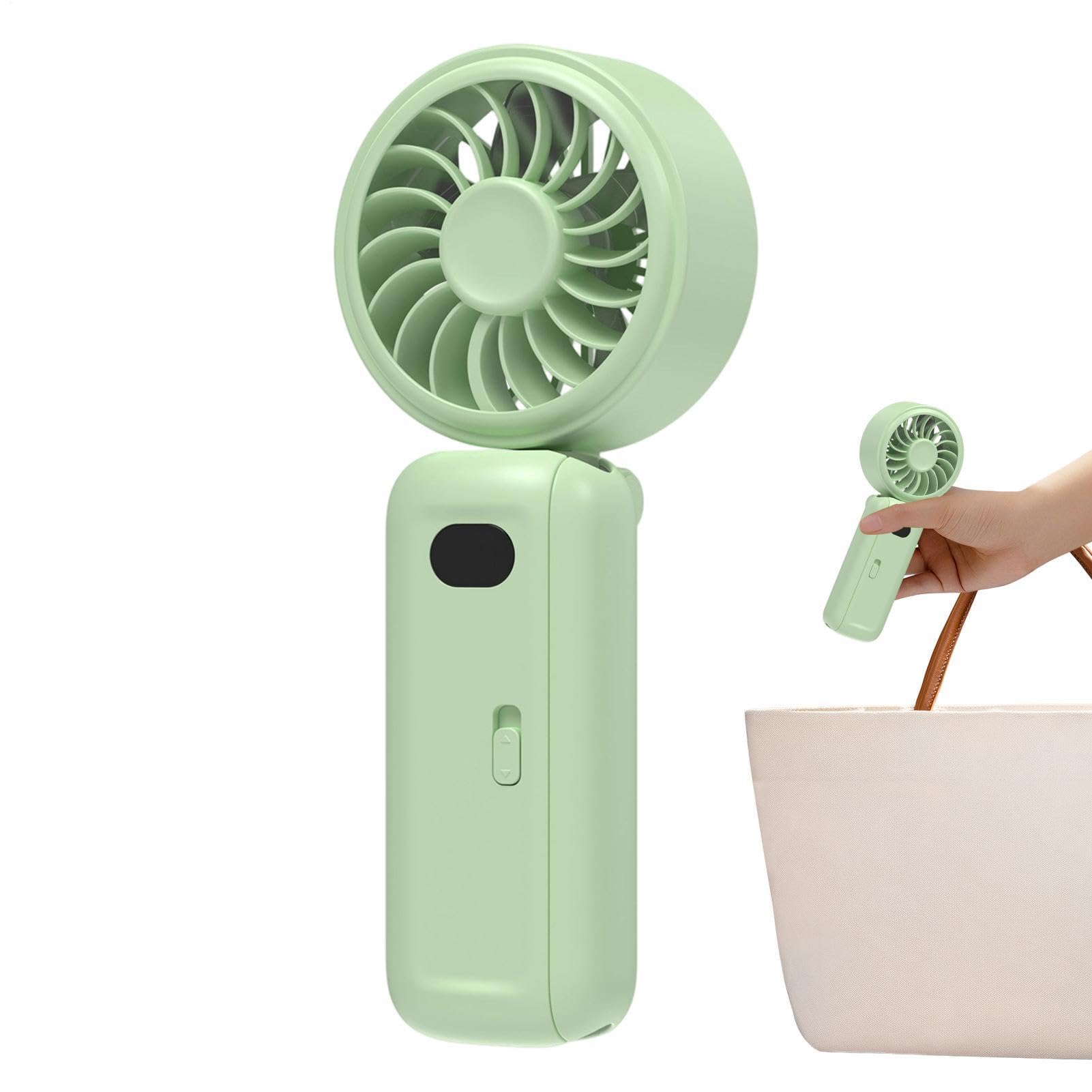 Ventilatore con Clip 5 Velocità Display Digitale Raffreddamento Personale | Piccola Ventola da Scrivania a Batteria per Rinfresco per Casa Ufficio Scrivania Tavolo Passeggino Viaggi Esterni Campeg