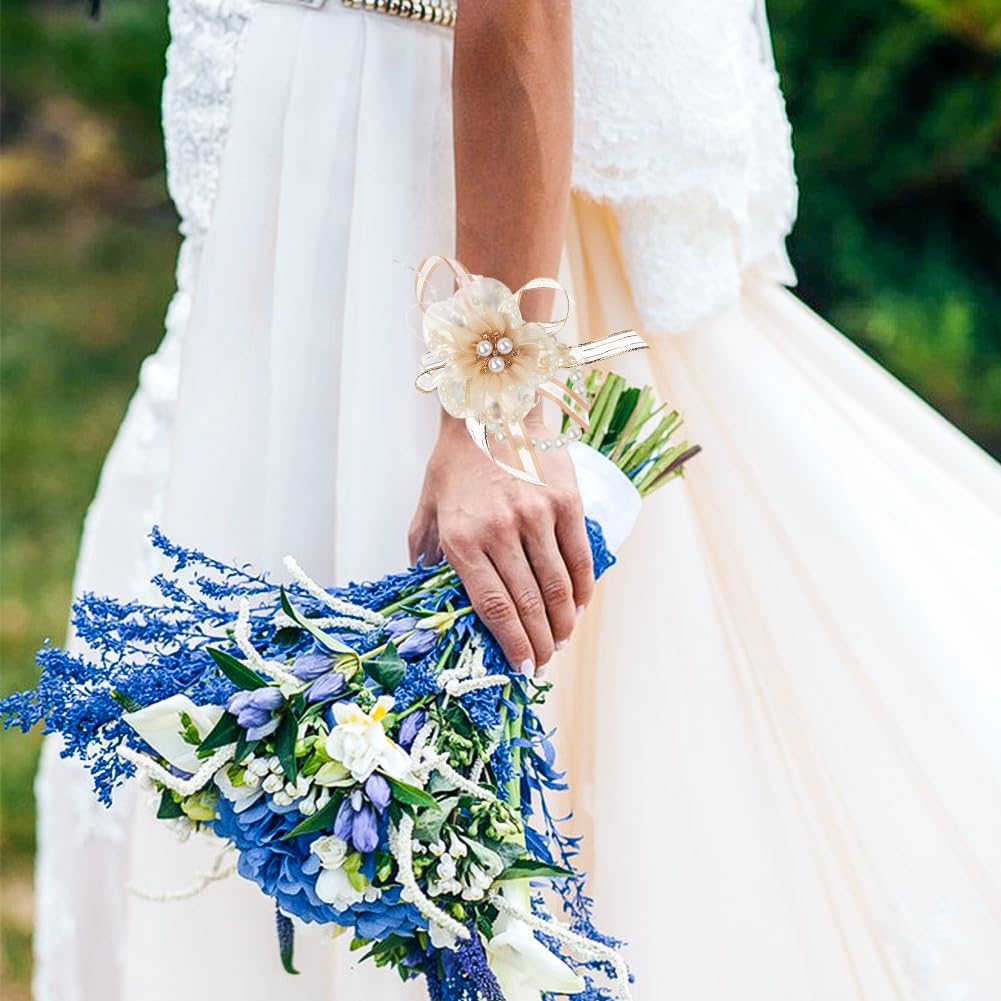 corsage for champagne dress Champagne Corsage for Wedding Decor