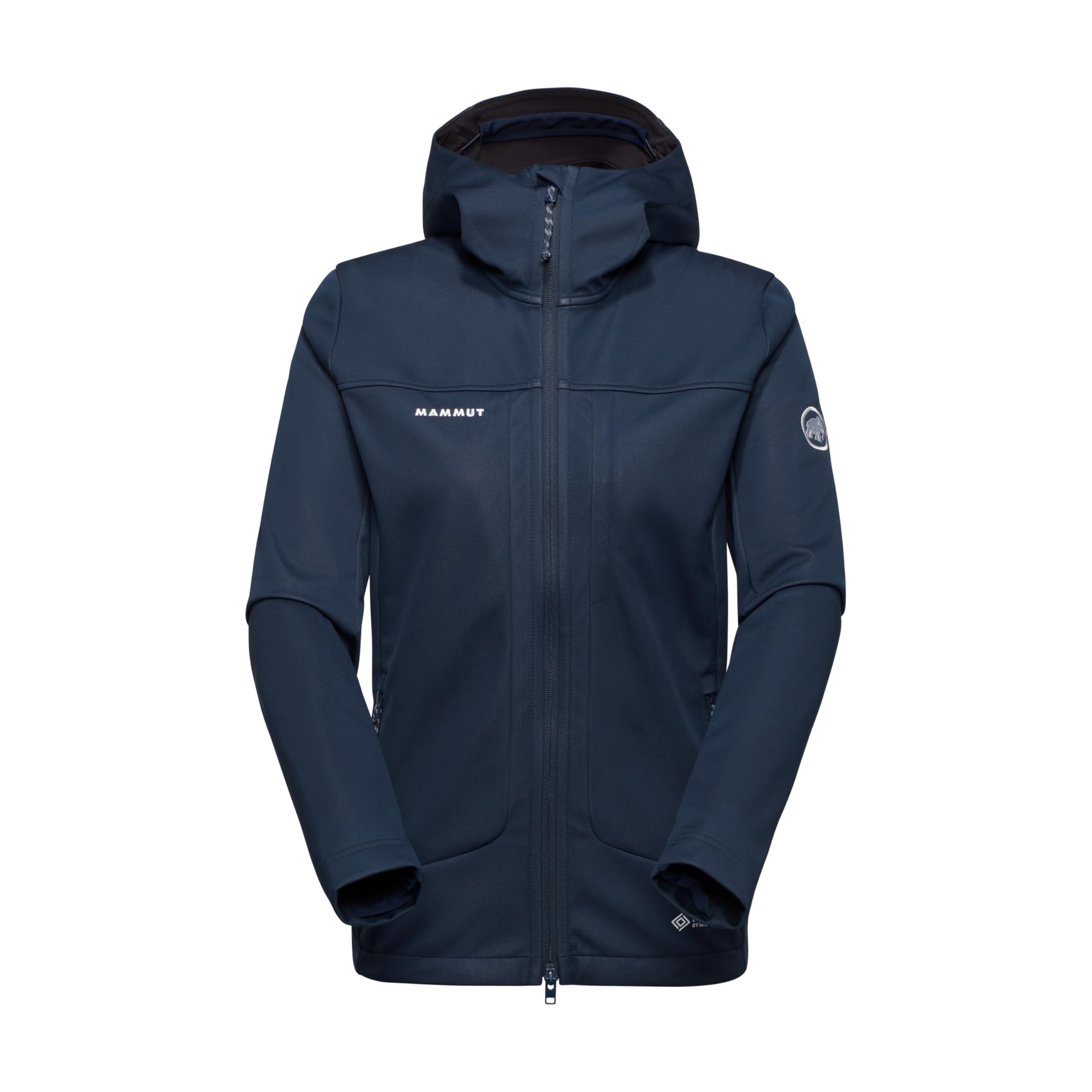 Mammut Ultimate VIII SO Hooded Jacket Women | Outdoor Softshell Clothing for Hiking | Marine, S